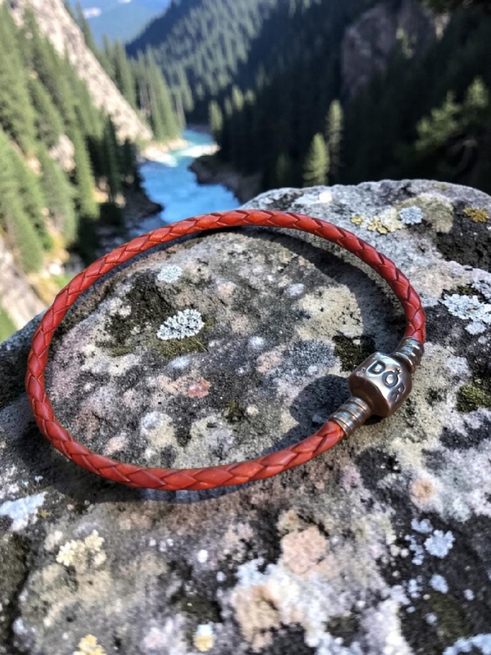 Pandora Leather Weave Bracelet with Clasp